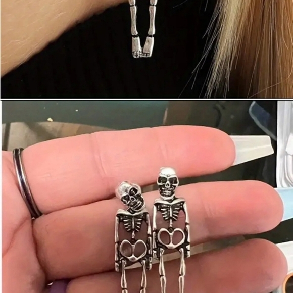 Skeleton Earrings - Picture 3 of 4